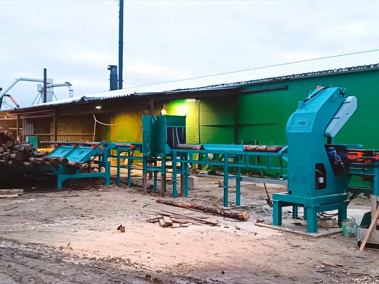 Линия сортировки и раскряжевки паллетной заготовки Линия сортировки и раскряжевки паллетной заготовки